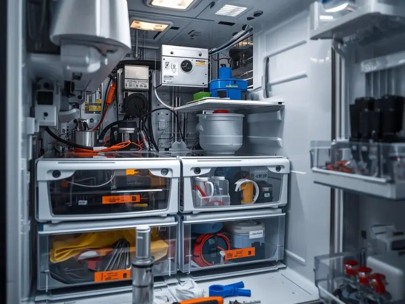 صيانة ديب فريزر زانوسى 7 درج نوفروست